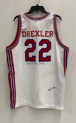 Rawlings Houston Cougars White Basketball Jersey Signed by Clyde Drexler Sz. XL alternative image