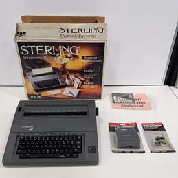 Vintage Smith Corona SCM Sterling Electric Typewriter Model  IOB5B-1 With Fil Ribbons And Lift-Off Tapes In Box