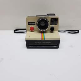 Polaroid OneStep SX-70 White Rainbow Stripe Sears Special Instant Film Camera