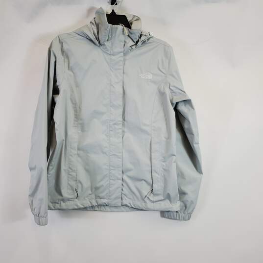 The North Face Women Grey Rain Coat S image number 1