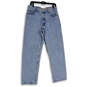 Mens Blue Denim Medium Wash 5-Pocket Design Straight Leg Jeans Size 33x32 image number 1