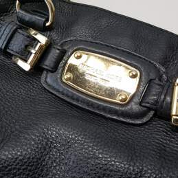 Michael Kors Hamilton Black Pebbled Soft Leather Drawstring Large Shoulder Tote Bag alternative image