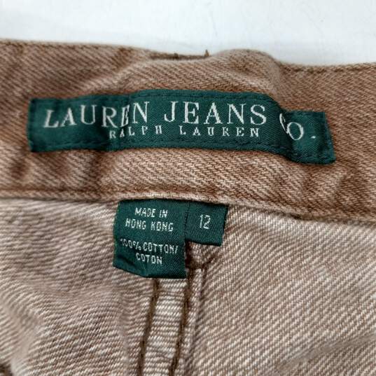Women's Lauren Jeans Ralph Lauren Brown Studded Jeans 6 image number 4