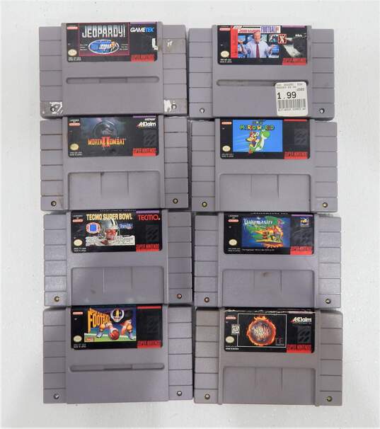 Super Nintendo SNES W/ 8 Games image number 2