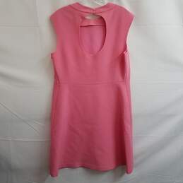 LAFAYETTE 148 NEW YORK Pink Wool Keyhole Back Dress Size L alternative image