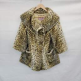 Juicy Couture Leopard Patterned Faux Fur Lined Jacket WM Size S alternative image