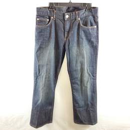 Armani Exchange Men Blue Washed Jeans Sz 34 Long