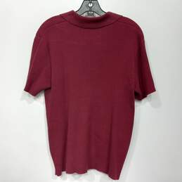 Michael Kors Maroon Short Sleeve Sweater Women's Size M alternative image