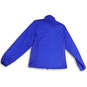 Womens Purple Long Sleeve Mock Neck Full-Zip Quilted Jacket Size Medium image number 2