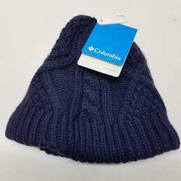 Columbia Women's Cable Knit Beanie Navy Blue One Size
