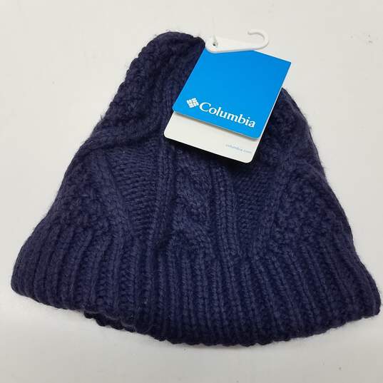 Columbia Women's Cable Knit Beanie Navy Blue One Size image number 1