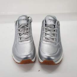 Skechers Street Women's Uno-aluminiferous Metallic Silver Sneakers Size 8.5 alternative image