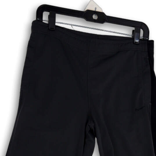 Mens Gray Black Elastic Waist Pockets Pull-On Straight Leg Sweatpants Sz M image number 3