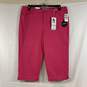 Women's Hot Pink Style & Co. Tummy Control Capri Jeans, Sz. 18 image number 1