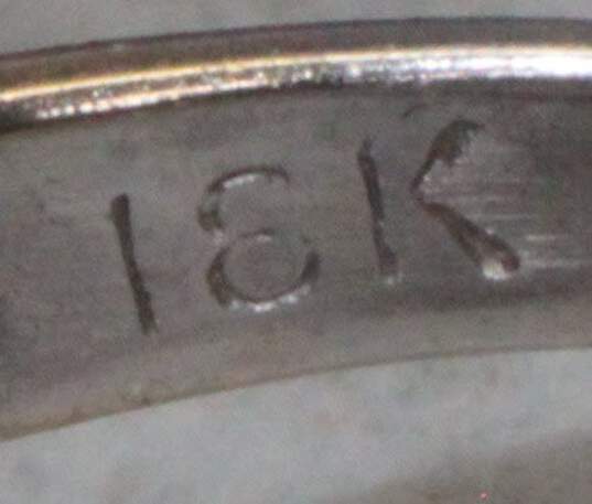 18K White Gold Moissanite Accent Citrine Ring image number 5