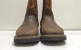 Herman Survivor Men's Steel Toe Brown Leather Western Boots Sz. 8 alternative image