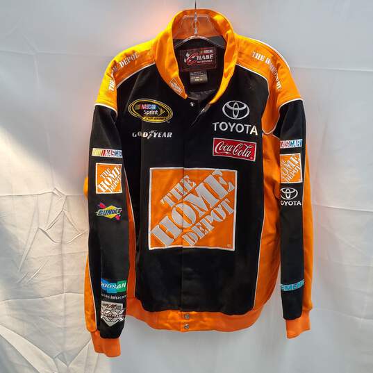 Chase Authentics Nascar Home Depot Button Up Jacket Size L image number 1