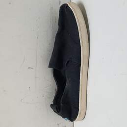 TOMS Classic Black Canvas Slip On Flats Shoes Women's Size 6