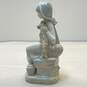 Lladro Porcelain Figurine Sitting By Lantern Girl and Puppy Ceramic Art image number 4