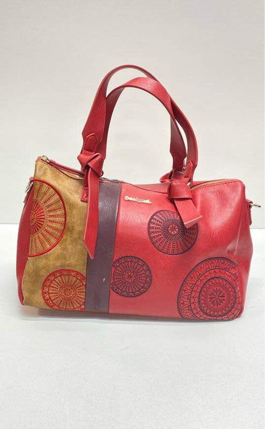 Besigual 17Wapex Ginebra Alma Faux Leather Satchel Handbag image number 1