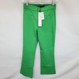 Wm Zara Lime Green Cropped Pants Sz S