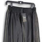 NWT Womens Black Leather Elastic Waist Side Zip Jogger Pants Size Medium image number 3
