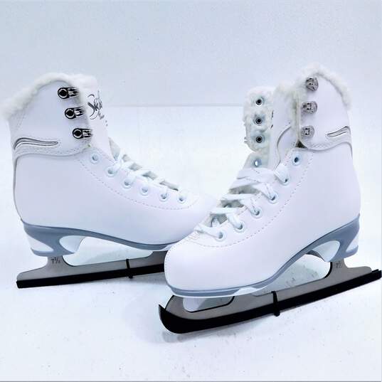 Jackson Ultima 180 Soft Ice Skates White Womens/Girls Size 13J IOB image number 1