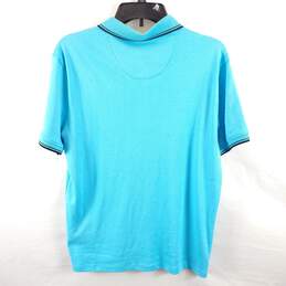 DKNY Men Aqua Blue Polo Shirt M NWT alternative image