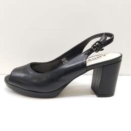 Anne Klein Akmara Black Slingback Peep Toe Heels Women's Size 7.5 alternative image