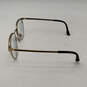 Mens RB6375 Black Gold Metal Full Rim Round Eyeglasses Frames Only w/ Box image number 3