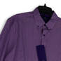 NWT Womens Purple Check Collared Long Sleeve Casual Button-Up Shirt Size L image number 3