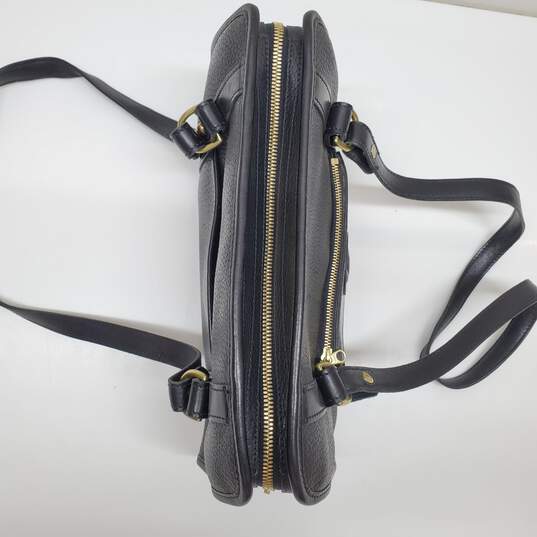 Dooney & Bourke Black Pebbled Leather Satchel Shoulder Bag 12x9.5x4" image number 7