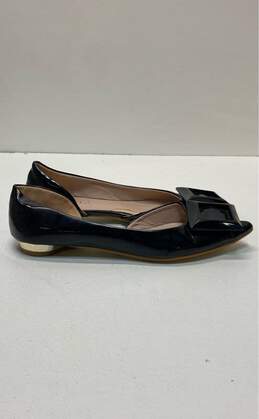 Quadriga Sophiya Plata Black Patent Leather Flats Shoes Size 36