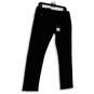 NWT Womens Black Denim Dark Wash Stretch Pockets Skinny Leg Jeans Sz 32/30 image number 1