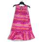 Tommy Bahama Womens Pink Red Round Neck Sleeveless Peplum Mini Dress Size M image number 2