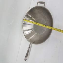 14.5 '' All-Clad Stainless Steel Wok / Used alternative image