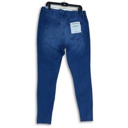 NWT Good American Womens Blue Denim Good Waist High Rise Skinny Jeans Size 18 alternative image