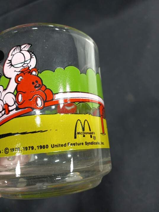 5 Vintage 1978 McDonalds Garfield & Friends Glass Coffee Cups image number 6