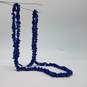 Sterling Silver Lapis Nugget 31 Inch Necklace 62.9g image number 3