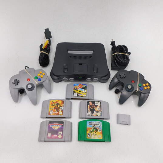 Nintendo 64 N64 w/ 5 games Blast Corps image number 1