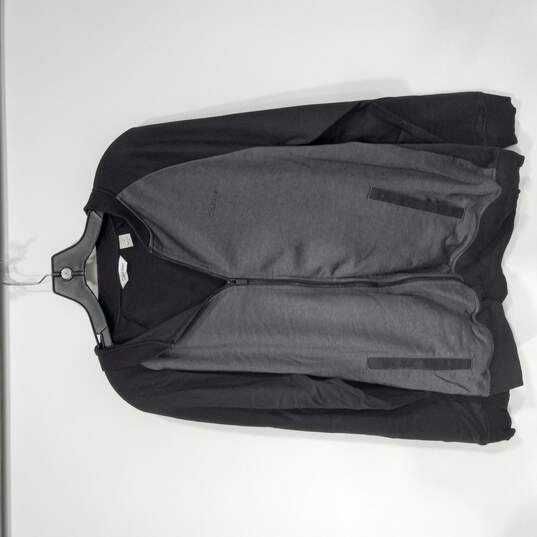 Men's XL Herringbone Fleece Bomber Jacket Sz L image number 1