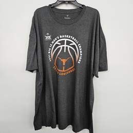 Charcoal Texas Longhorns 2021 Big 12 Men's Basketball Conference Tournament Champions T-Shirt