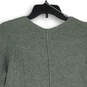 Womens Gray Tight-Knit Long Sleeve V-Neck Pullover Sweater Size XS image number 4