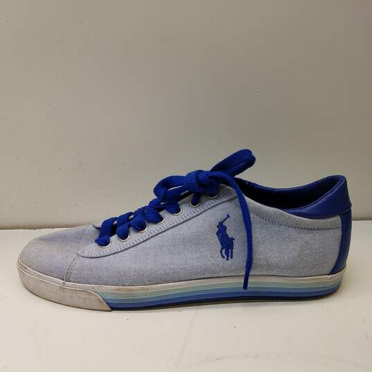 Polo by Ralph Lauren Light Blue Harvey Oxford Shoes Size 11 image number 2