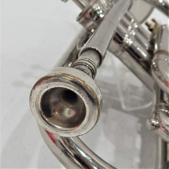 King Brand Tempo Model B Flat Cornet w/ Case and Mouthpiece image number 6