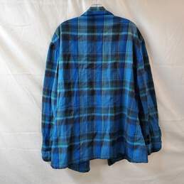 Pendleton Blue Flannel Over Shirt alternative image