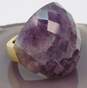 Tateossian London 925 Vermeil Checkerboard Faceted Amethyst Dome Ring 30.0g image number 4