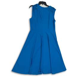 NWT New York & Company Womens Blue Lace Sleeveless Fit & Flare Dress Size Large alternative image
