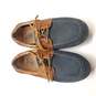 Clarks Men's Blue & Brown Leather Loafers Size 9.5 image number 5
