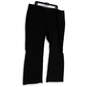 NWT Womens Black Flat Front High Rise Relaxed Fit Trouser Pants Size 22R image number 3